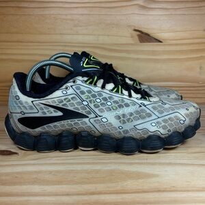 Brooks Nuero Sneakers 1102111D159 Running Shoes Grey Black Lime Mens Size 8.5 D